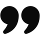 Black double quotation marks icon
